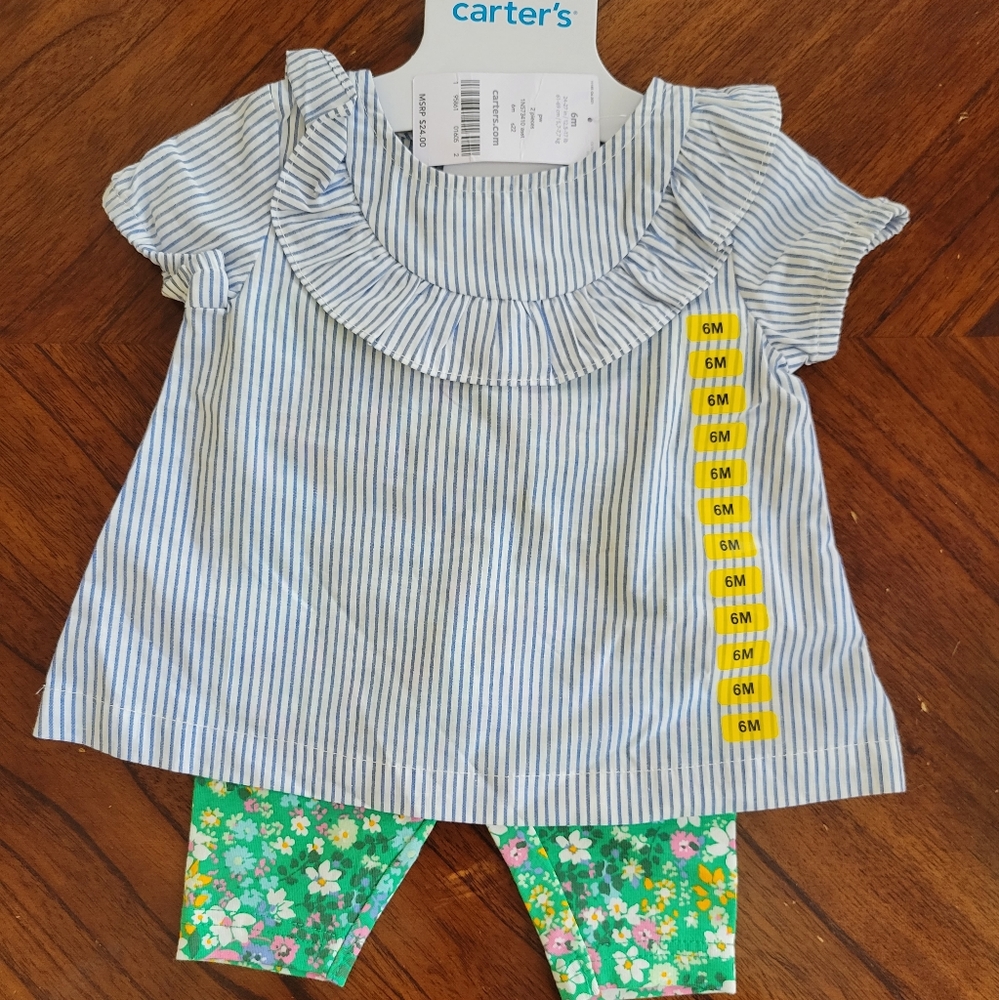 Carter's Outfit Size 6 Months Set NWT